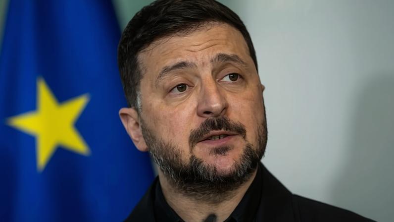 Volodymyr Zelenskyy pictured earlier this month. He confirmed yesterday that the Druzhba pipeline has been repaired and is ready to be used again.