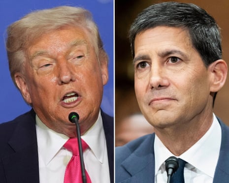 Donald Trump and Kevin Warsh.