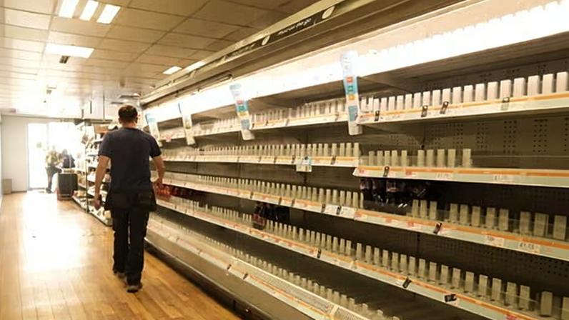 A branch of the Co-op supermarket in Manchester after a cyber-attack on the company, 16 July 2025.