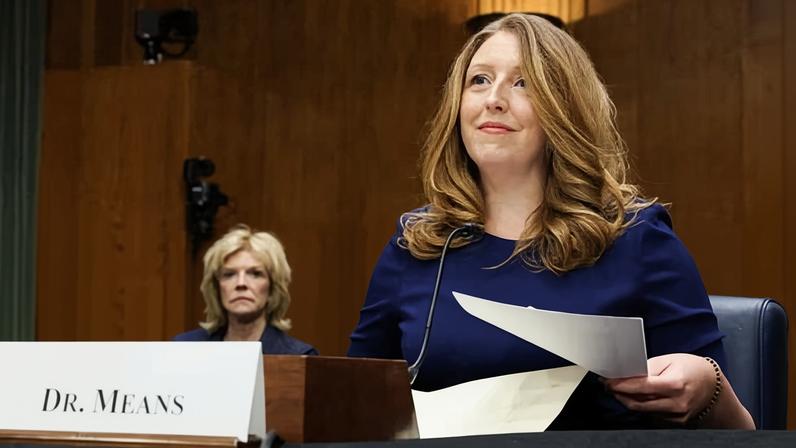 Casey Means on Capitol Hill in Washington DC on 25 February 2026.