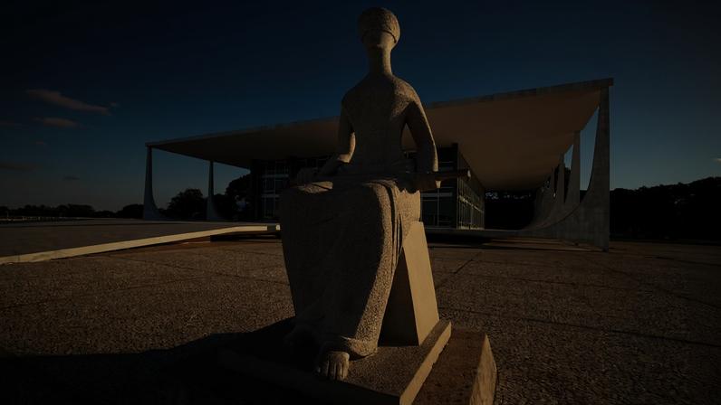 Fachada do Supremo Tribunal Federal (STF), em Brasília, com estátua da Justiça em destaque. — Foto: Divulgação/STF