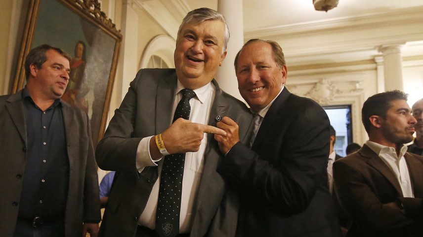 Durcesio Mello e John Textor — Foto: Vítor Silva/Botafogo