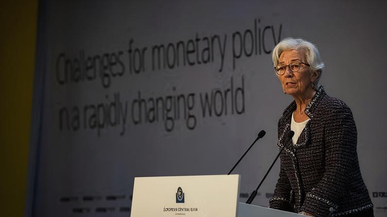 28/06/2022 - European Central Bank ECB Forum on Central Banking 2022 The ECB held its Forum on Central Banking on 27-29 June 2022 in Sintra, Portugal. Christine Lagarde, presidente BCE Ph — Foto: ATENÇÃO: DEFINIR CRÉDITO!