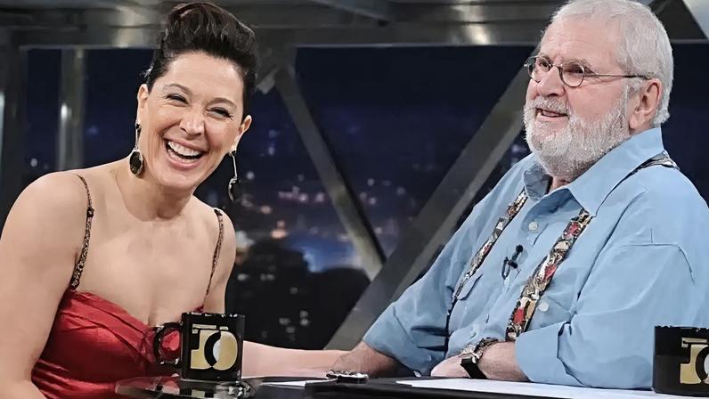 Claudia Raia e Jô Soares