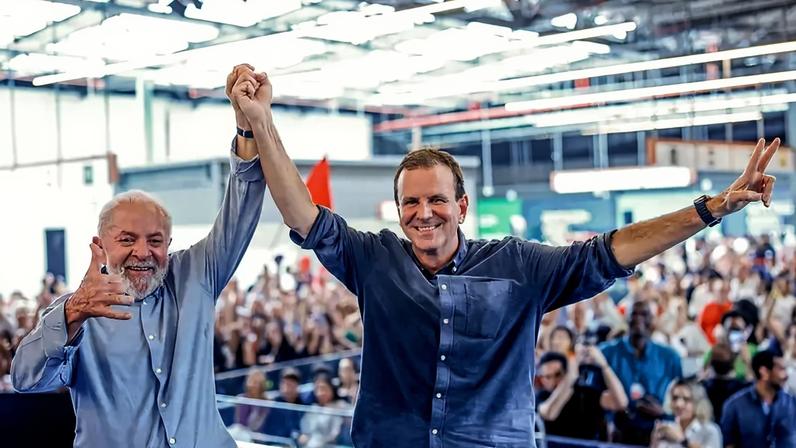 Presidente Lula e prefeito Eduardo Paes em evento no Rio de Janeiro (Ricardo Stuckert/PR/Divulgação)