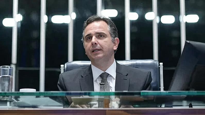 O presidente do Senado, Rodrigo Pacheco (PSD-MG)