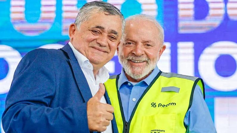 Deputado Federal, José Guimarães e o Presidente da República, Luiz Inácio Lula da Silva — Foto: Ricardo Stuckert / PR