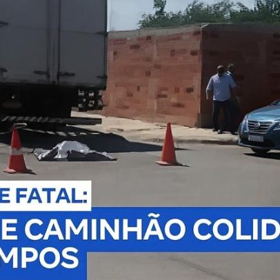 Mulher morre após colisão com caminhão no subdistrito de Goitacazes