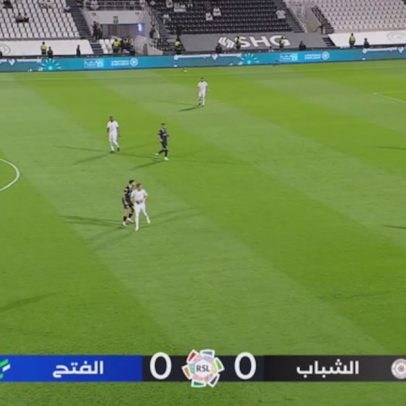 Al Shabab e Al Fateh empatam 1 a 1 pela Liga Saudita