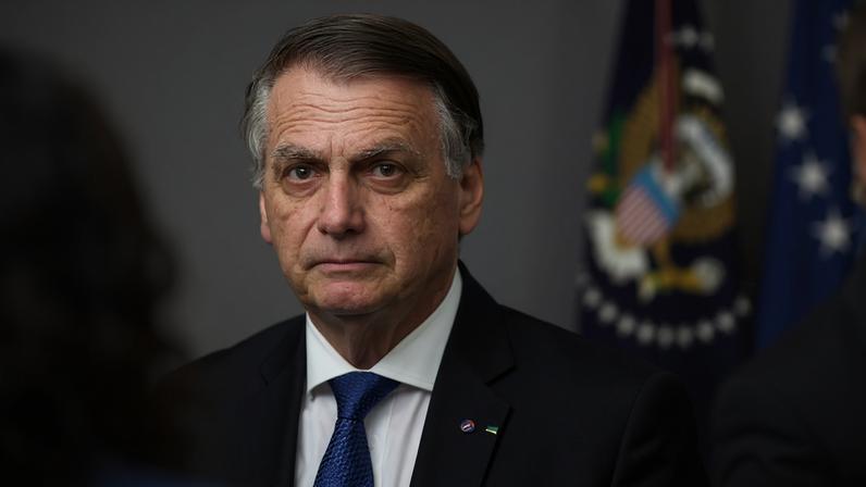 O ex-presidente Jair Bolsonaro no STF
