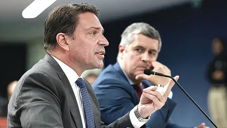 Alexandre Ramagem (PL-RJ) durante interrogatório no Supremo Tribunal Federal