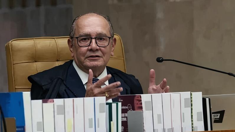 Ministro Gilmar Mendes em sessão plenária do STF (Supremo Tribunal Federal)