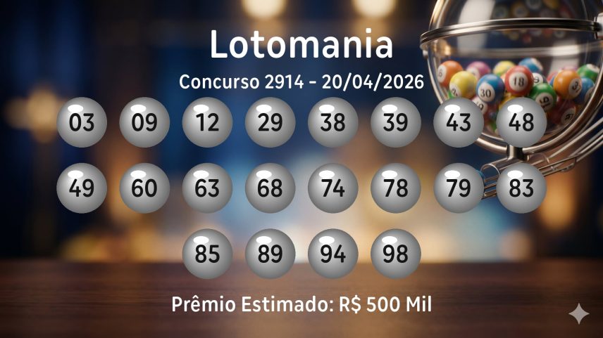 Lotomania: veja os números sorteados no concurso 2914