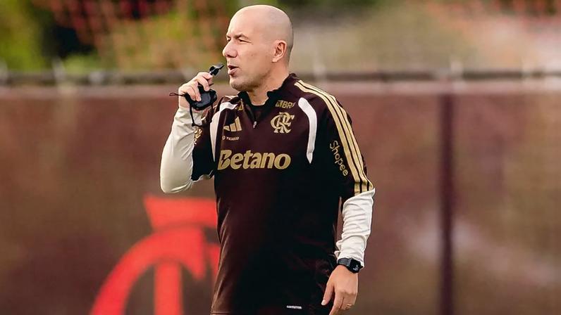 Leonardo Jardim comanda treino do Flamengo (Foto: Foto: Adriano Fontes/Flamengo)