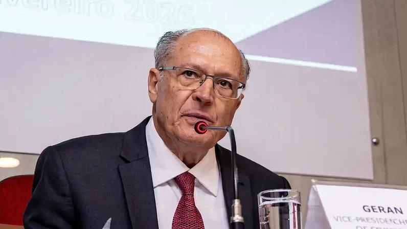 Vice-Presidente da República e Ministro, Geraldo Alckmin durante a Coletiva da Balança Comercial, no MDIC, em Brasília. Foto: Júlio César Silva/MDIC