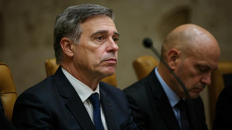 O ministro André Mendonça, durante sessão do STF (Victor Piemonte/STF)
