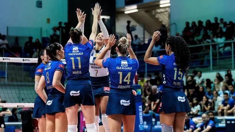 Minas x Maringá pelas quartas de final da Superliga feminina 2026/26 (Foto: Flickr/Gerdau Minas)