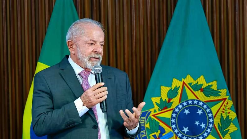 Presidente da República, Luiz Inácio Lula da Silva durante Reunião Ministerial, realizada no Palácio do Planalto. — Foto: Ricardo Stuckert/PR