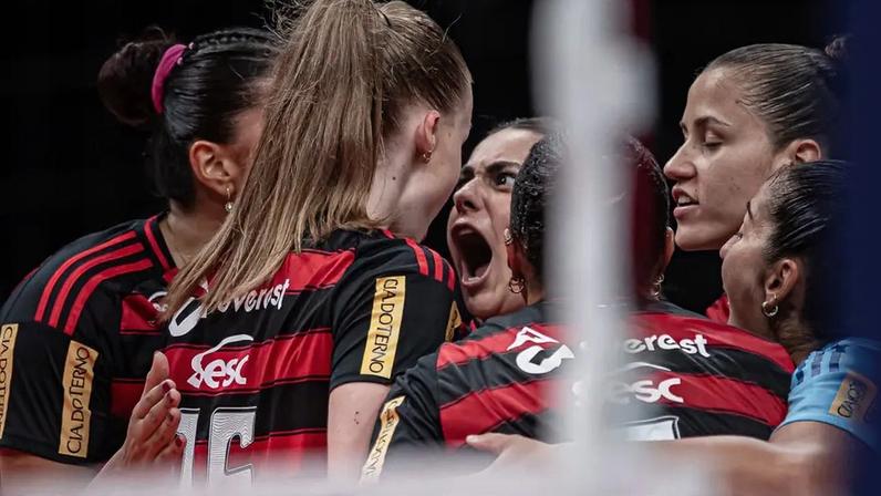 Sesc Flamengo x Mackenzie pela Superliga Feminina 2025/26 (Foto: Paula Reis/Flamengo)