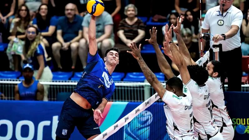Minas x Suzano no jogo 1 das quartas de final da Superliga Masculina 25/26 (Foto: Divulgação/ Minas Tênis Clube)