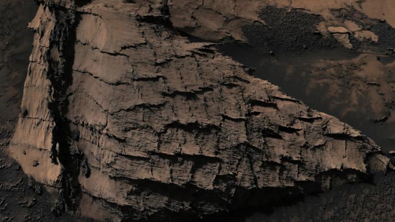 Foto da superfície de Marte capturada pelo Rover Curiosity