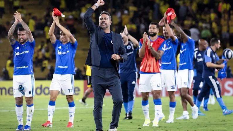 Barcelona-EQU x Cruzeiro, no Estádio Monumental Isidro Romero Carbo, em Guayaquil-EQU (Foto: Gustavo Aleixo/Cruzeiro)