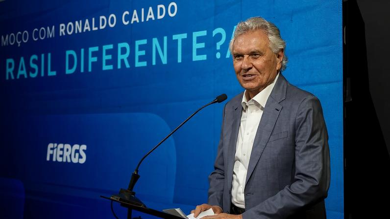 Governador goiado sinalizou positivamente a código de ética, solução descartada por Zema. (Foto: Igor de Almeida/Sema RS)