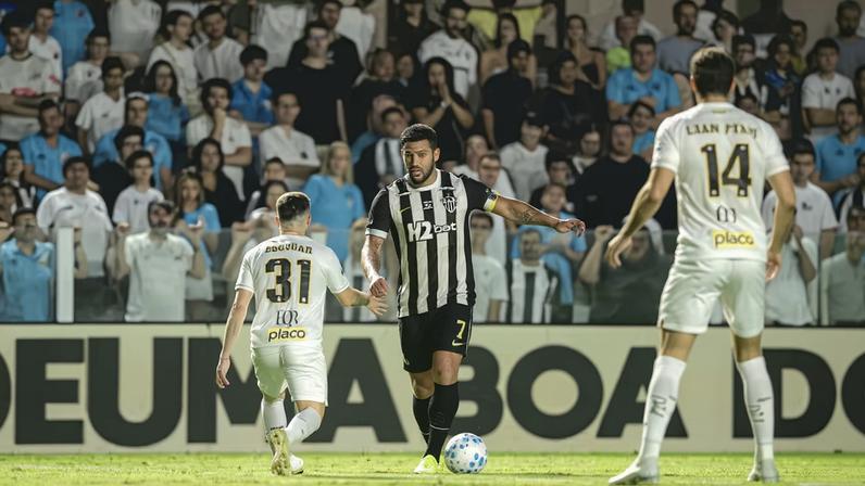 Santos x Atlético-MG — Foto: Pedro Souza/ Atlético