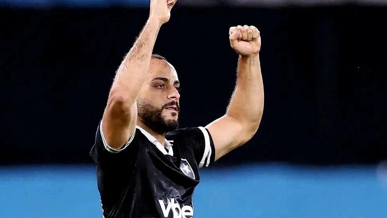 Arthur Cabral comemorando gol do Botafogo (Foto: Vítor Silva/Botafogo)