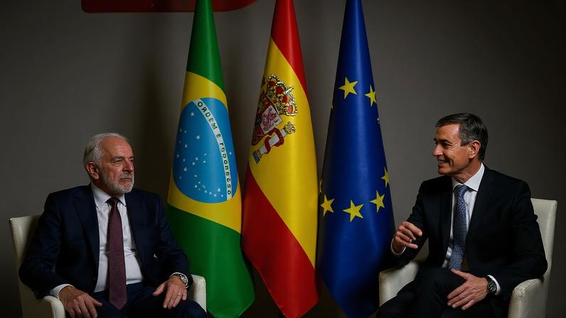 17.04.2026 – Presidente da República, Luiz Inácio Lula da Silva, durante reunião Plenária da I Cúpula Brasil-Espanha. Palácio Real de Pedralbes, Espanha.