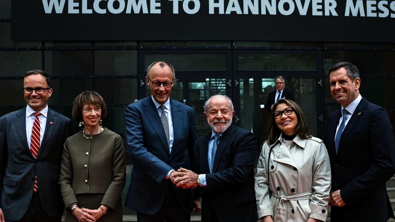Presidente da República, Luiz Inácio Lula da Silva, durante cerimônia de Abertura da Feira Industrial de Hanôver. Theodor-Heuss-Platz 1-3, Alemanha.