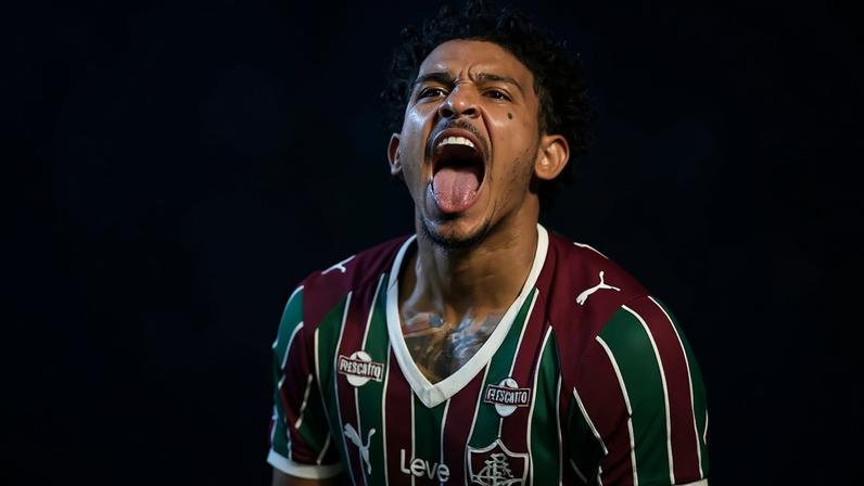 John Kennedy marcou o gol da vitória do Fluminense sobre o Santos pelo Brasileirão (Foto: Lucas Merçon / Fluminense FC)