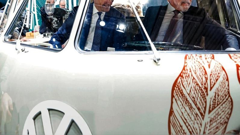 20.04.2026 – Presidente da República, Luiz Inácio Lula da Silva, durante visita à Feira Industrial de Hanôver. “Messegelände”, Halls 11, 12 e 27, Alemanha.