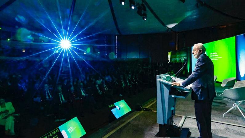 Luiz Inácio Lula da Silva durante a abertura da 42ª edição do Encontro Econômico Brasil-Alemanha