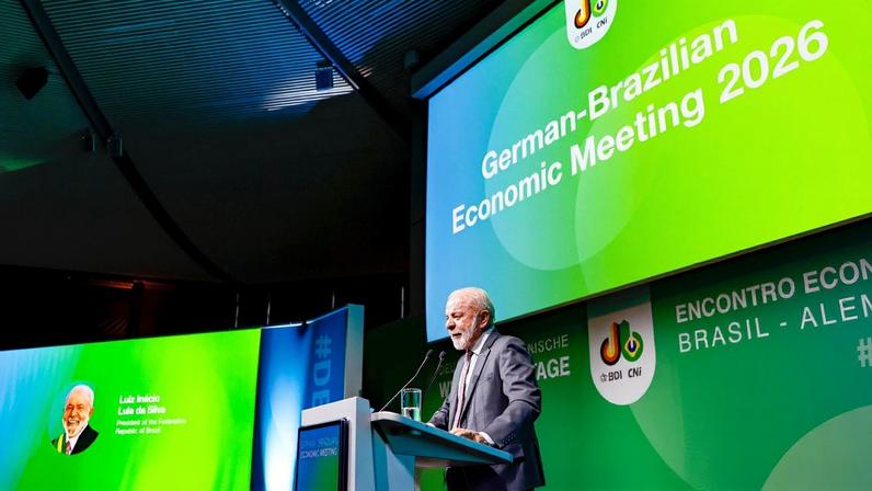 Luiz Inácio Lula da Silva durante a abertura da 42ª edição do Encontro Econômico Brasil-Alemanha