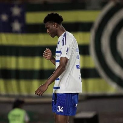 Titular do Cruzeiro reage ao empate com o Goiás pela Copa do Brasil