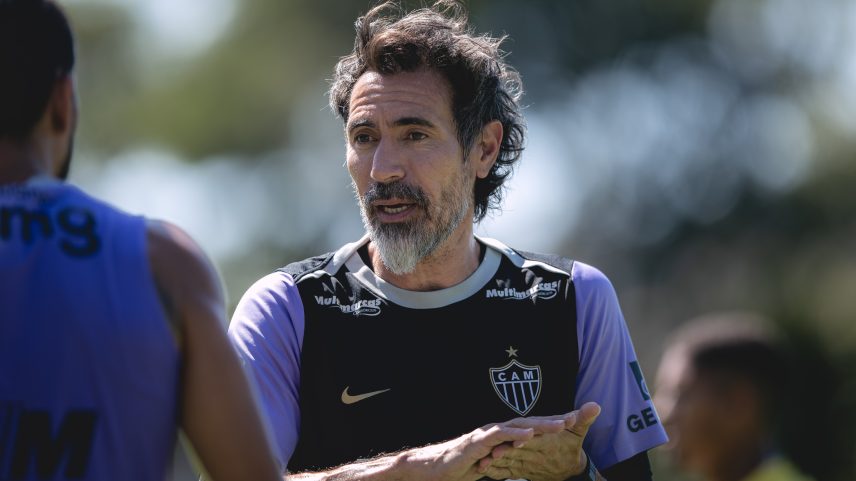 Eduardo Domínguez; Atlético-MG — Foto: Pedro Souza / Atlético