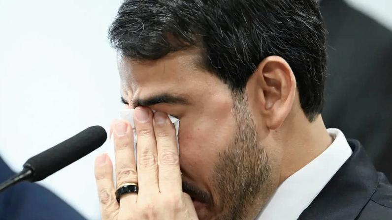 Jorge Messias se emocionou durante sabatina na CCJ (Andressa Anholete/Agência Senado/Divulgação)