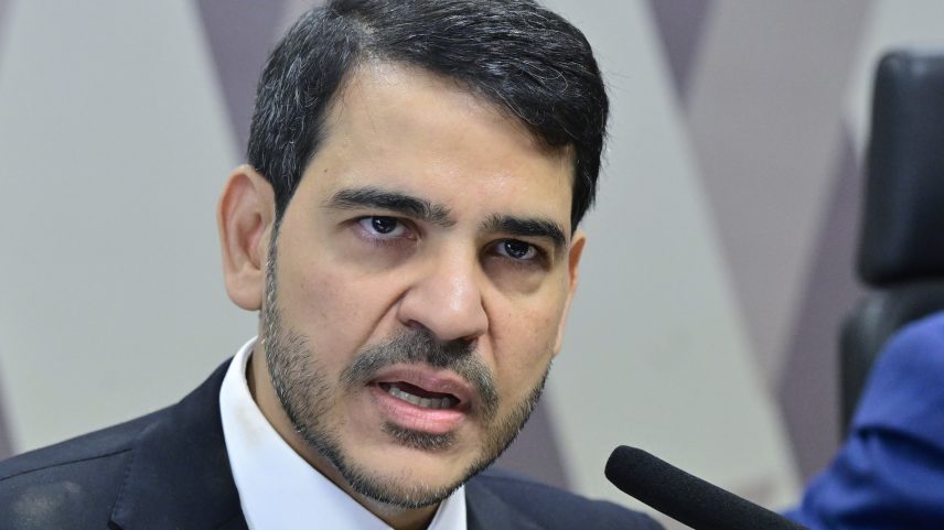 Fala introdutória passou por acenos a Pacheco e Alcolumbre, defesa de harmonia entre poderes e menções à bíblia. (Foto: Geraldo Magela/Agência Senado)