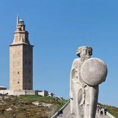Torre de Hércules, farol ativo mais antigo do mundo, na Galícia