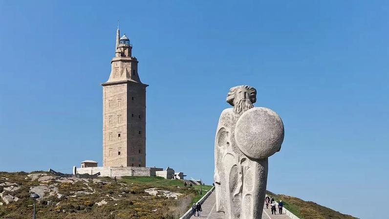 Torre de Hércules, farol ativo mais antigo do mundo, na Galícia