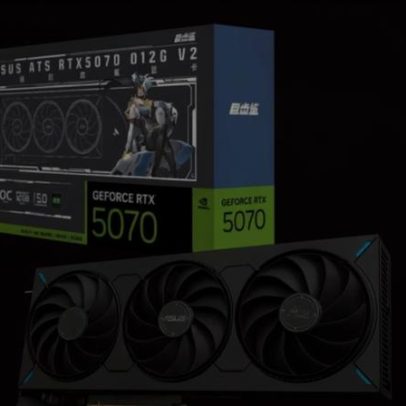 ASUS RTX 5070 V2 sem RGB aposta em design simples e discreto