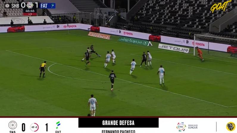 Fernando Pacheco em ação durante partida da Saudi Pro League