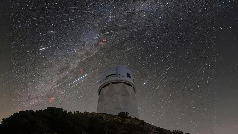 A Geminid meteor shower above Kitt Peak national observatory, a program of the National Science Foundation’s NOIRLab, in Arizona. The Trump administration has fired the National Science Board overseeing the NSF.