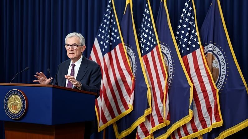 Jerome Powell, the Federal Reserve chair, holds a press conference following a two-day meeting of the Federal Open Market Committee in Washington DC on 18 March 2026.