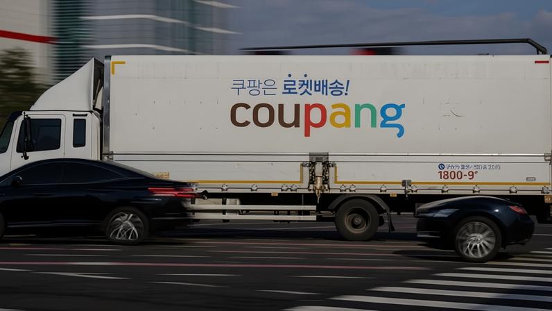 A delivery truck of South Korean e-commerce giant Coupang in Seoul. Coupang spent over $3m lobbying the US government in 2025, bringing its total spending since 2021 to more than $11m, according to non-profit OpenSecrets.
