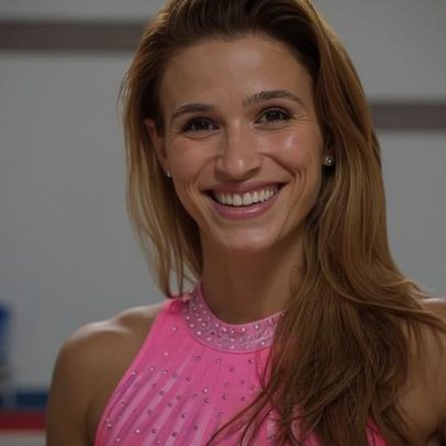 Jade Barbosa surge com bebê entre amigas da ginástica