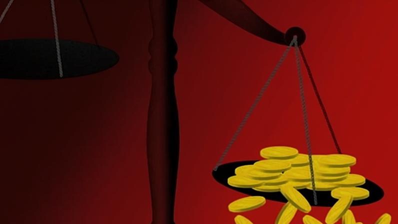 ‘Slashing corporate fines means less money for the Crime Victims Fund.’ Illustration: Brian Stauffer for the Trace