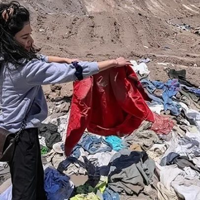 Roupas recicladas podem acabar em deserto sul-americano