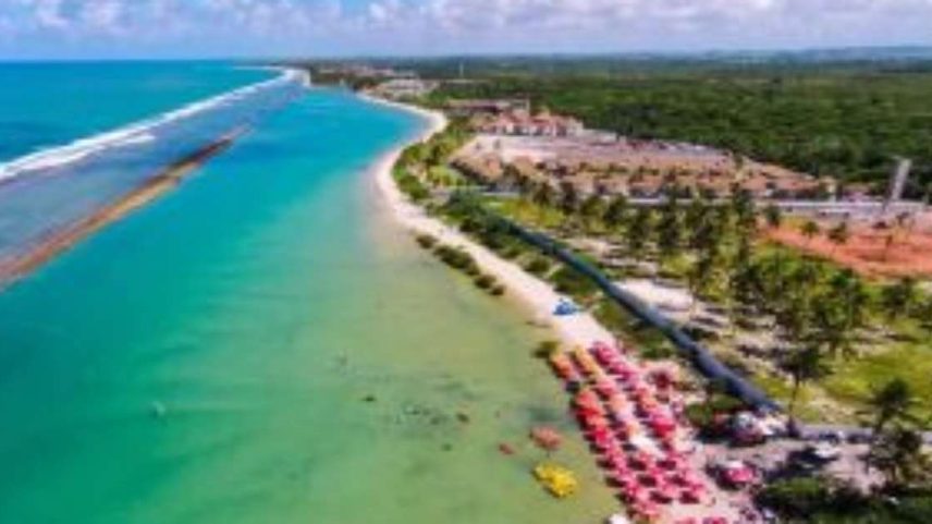 A praia é um verdadeiro paraíso no litoral sul do estado.